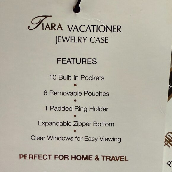 Pursen Jewelry Case Tiara Vacationer Cheetah Brand New - Picture 15 of 15